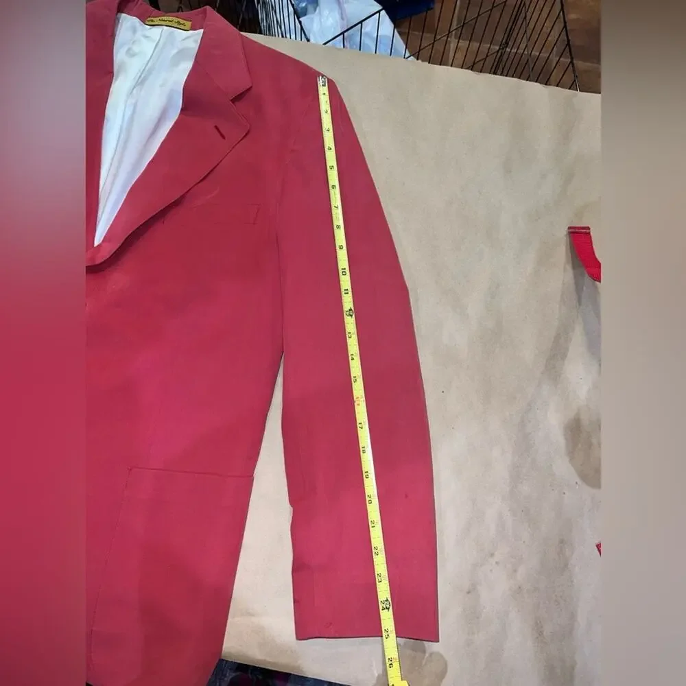Vintage Nordstrom The Natural Style Blazer Red ish color size 38L